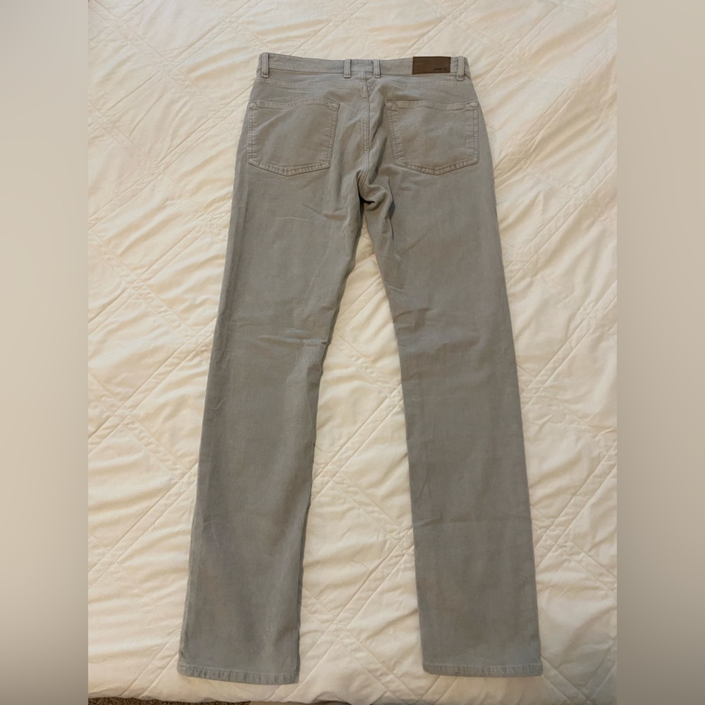 Johnnie O Mens Gray Cordurory Pant